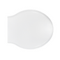 Sedile WC  in termoindurente Cielo easy bath forma 2 bianco