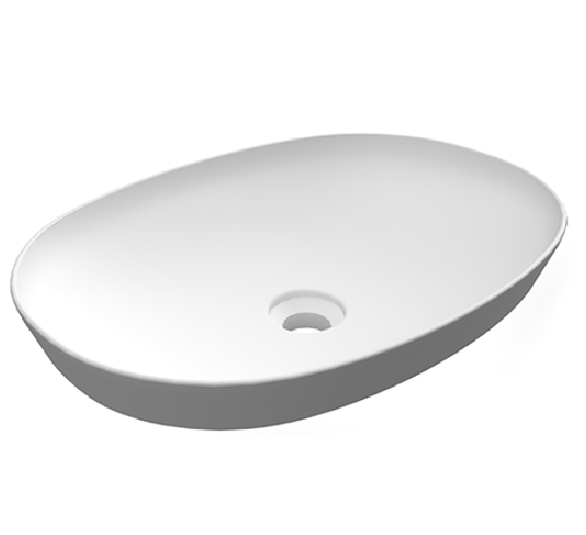 Variant Lavabo ad incasso ovale senza foro 50x36 bianco