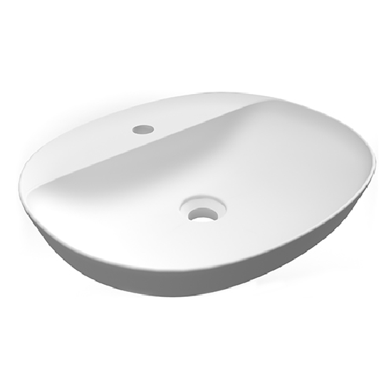Variant Lavabo ad incasso ovale monoforo 50x42 bianco Rak