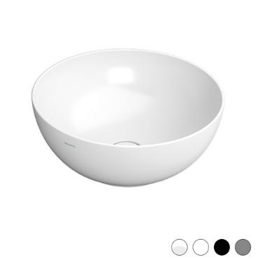 Lavabo da appoggio a ciotola diam 44 cm bianco opaco Dolomite Noemi