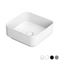 Lavabo da appoggio quadrato 40x40 cm bianco opaco Dolomite Noemi