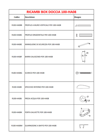 Box doccia ad angolo modello kilimangiaro con idromassaggio 90x90 cm