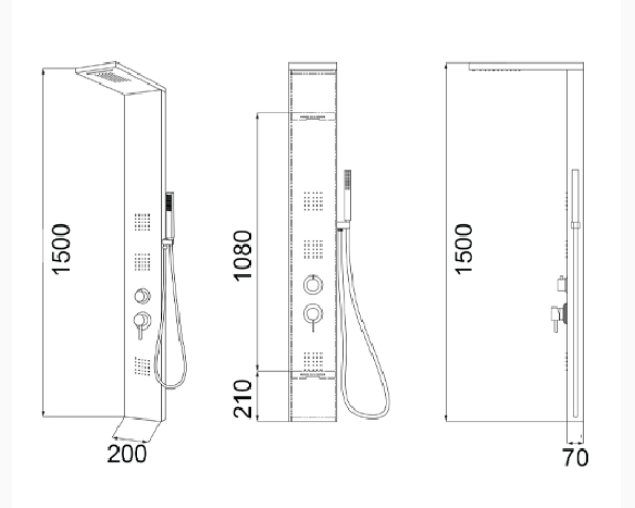 Parete attrezzata multifunzione modello Rodi S/LED