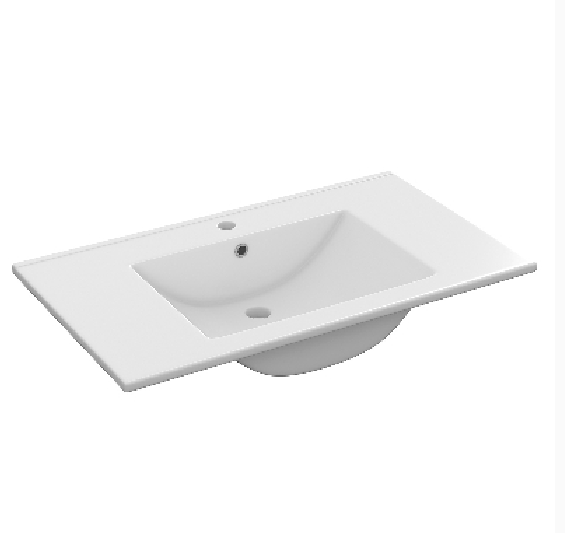 LAVABO CONSOLLE IN CERAMICA 80X45 BIANCO