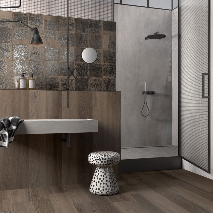 Metal interno 9 Silver nat./rett. 60x60 ABK group