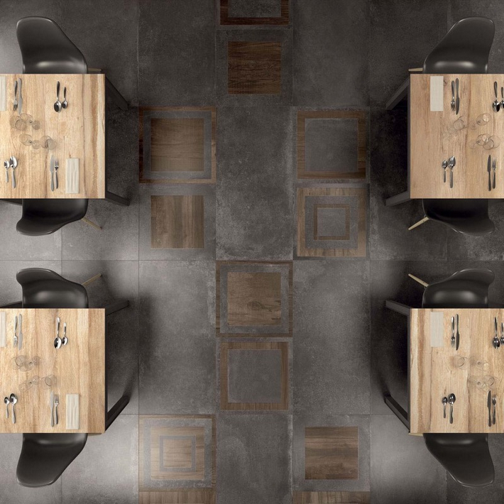 Unika Stone Smoke nat./rett. 60x60 ABK group