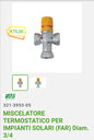 Miscelatore Termostatico Far 3/4 per Imp.Solari