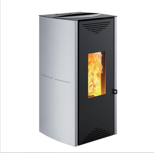 Tuga Grigio Stufa a Pellet Kw18 Caminetti Montegrappa