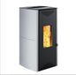 Tuga Gray Pellet Stove Kw18 Caminetti Montegrappa