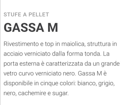 Gassa MX16 Pellet Stove Caminetti Montegrappa