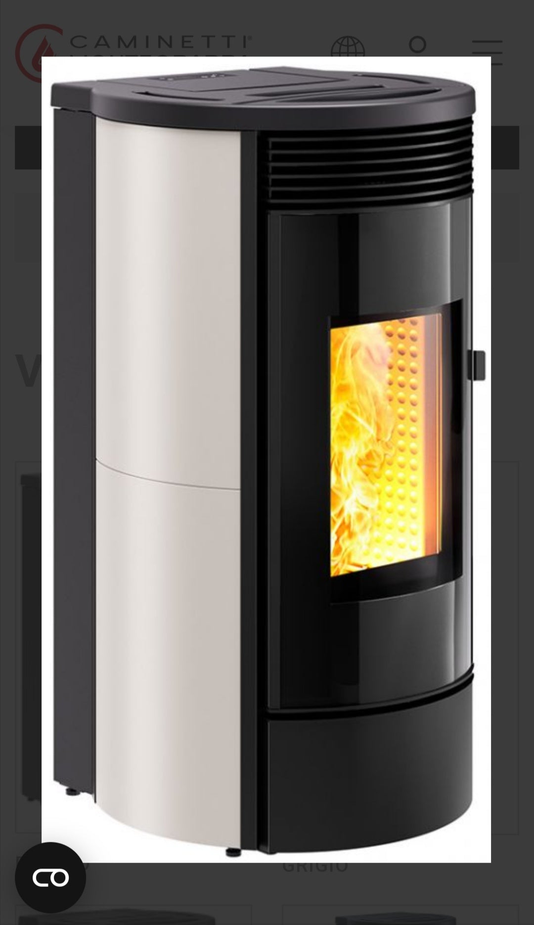 Marra MX16 Pellet Stove Caminetti Montegrappa