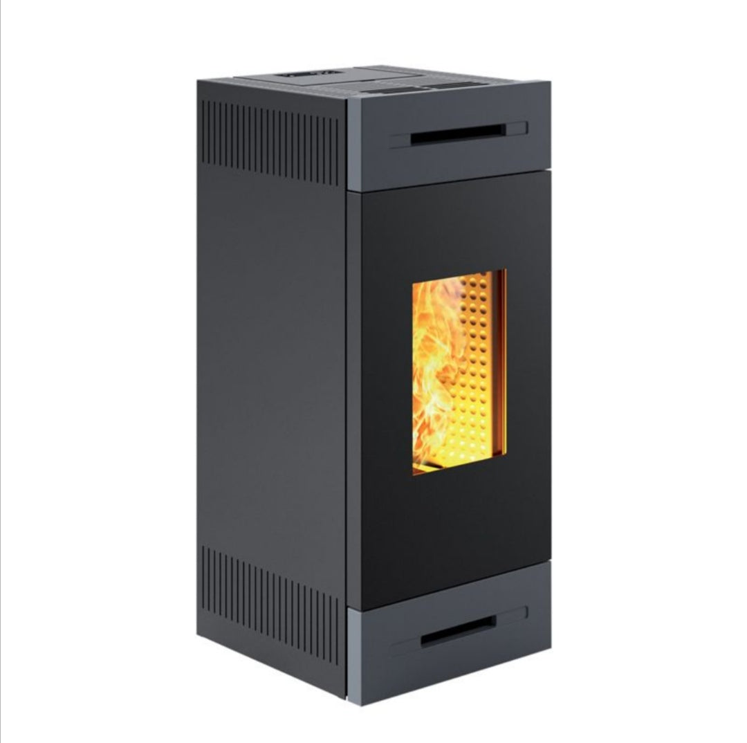 Tile ML9V Ventilated Wood Stove Grey