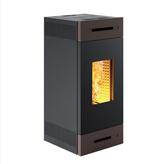 Tile ML9V Ventilated Wood Stove Taupe