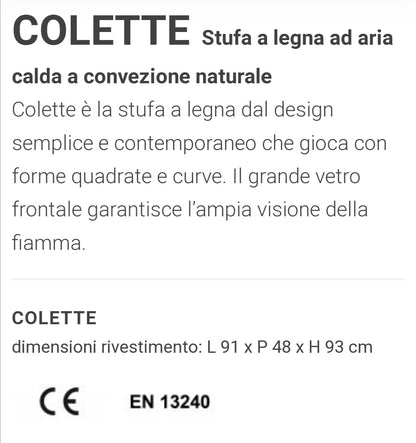 Colette Stufa a Legna Convezione Naturale