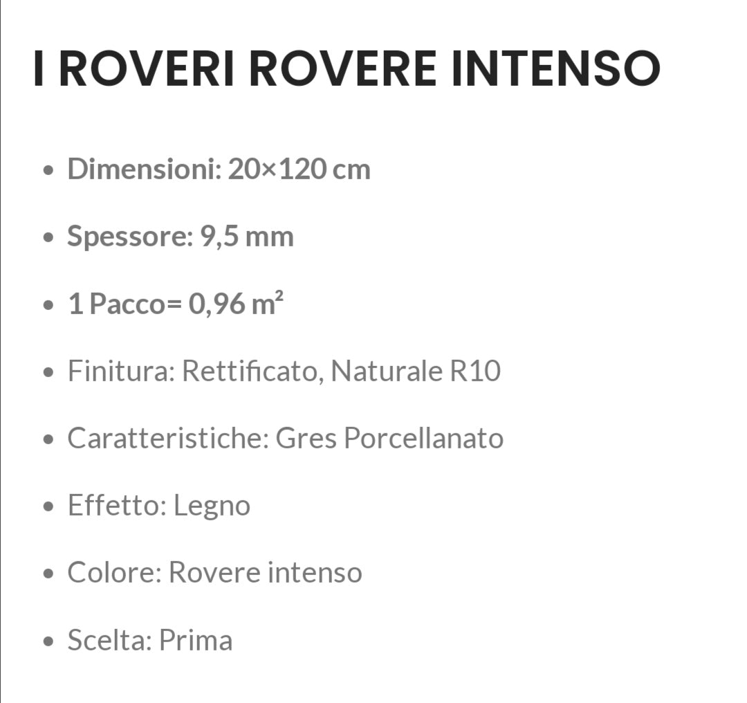 Rovere Intenso 20x120 Serenissima