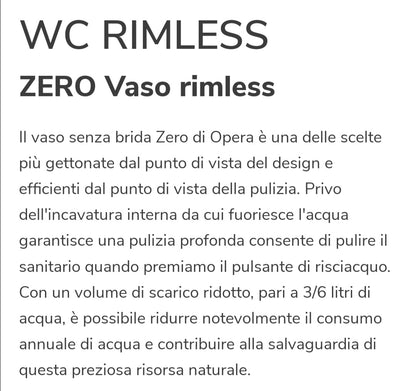 Zero Vaso S/Brida Opera