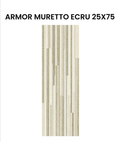 Armor Muretto Ecru 25x75 Vieux Sax