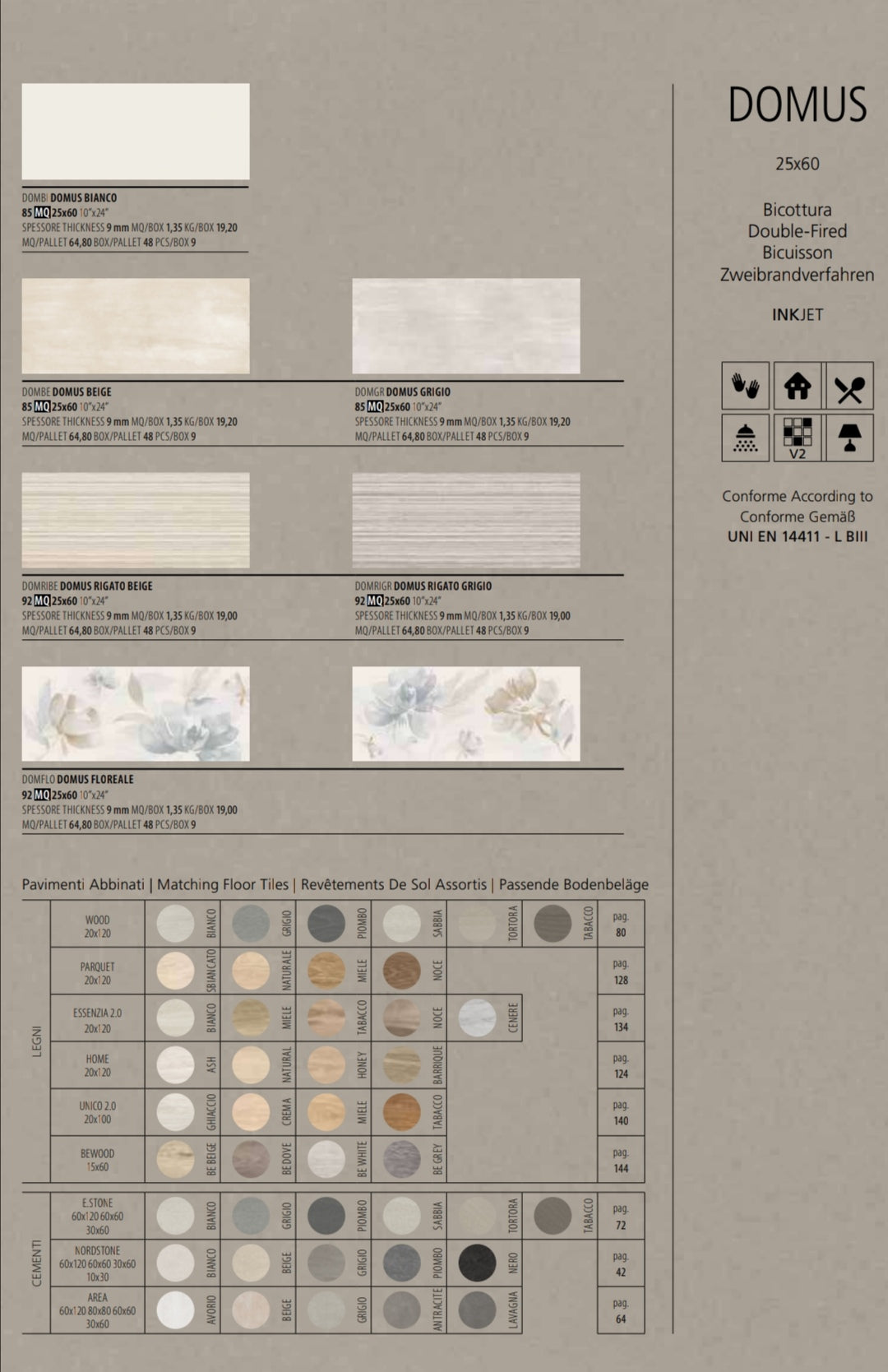 Domus Bianco 25x60 Ceramica Euro