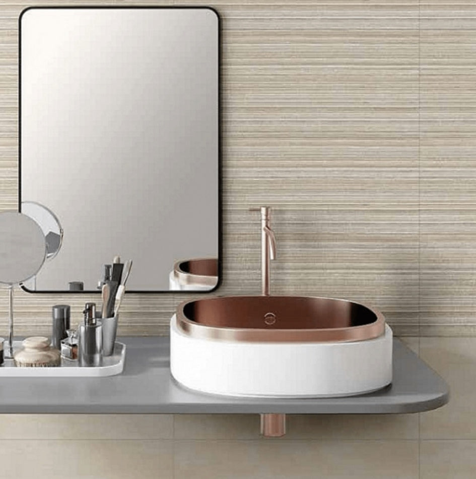 Domus Rigato Beige 25x60 Euro Ceramic