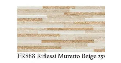 Riflessi Muretto Beige 25x60 Old Sax