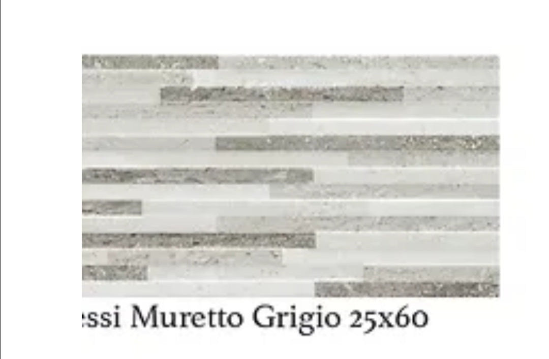 Riflessi Muretto Grigio 25x60 Vieux Sax