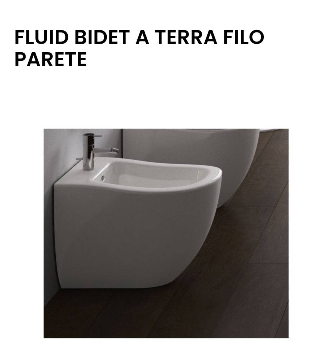 Bidet Fluide Terra Monof.Cielo