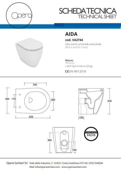 Aida Vaso S/Brida Opera