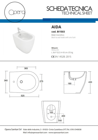 Aida Bidet Monof.Opera