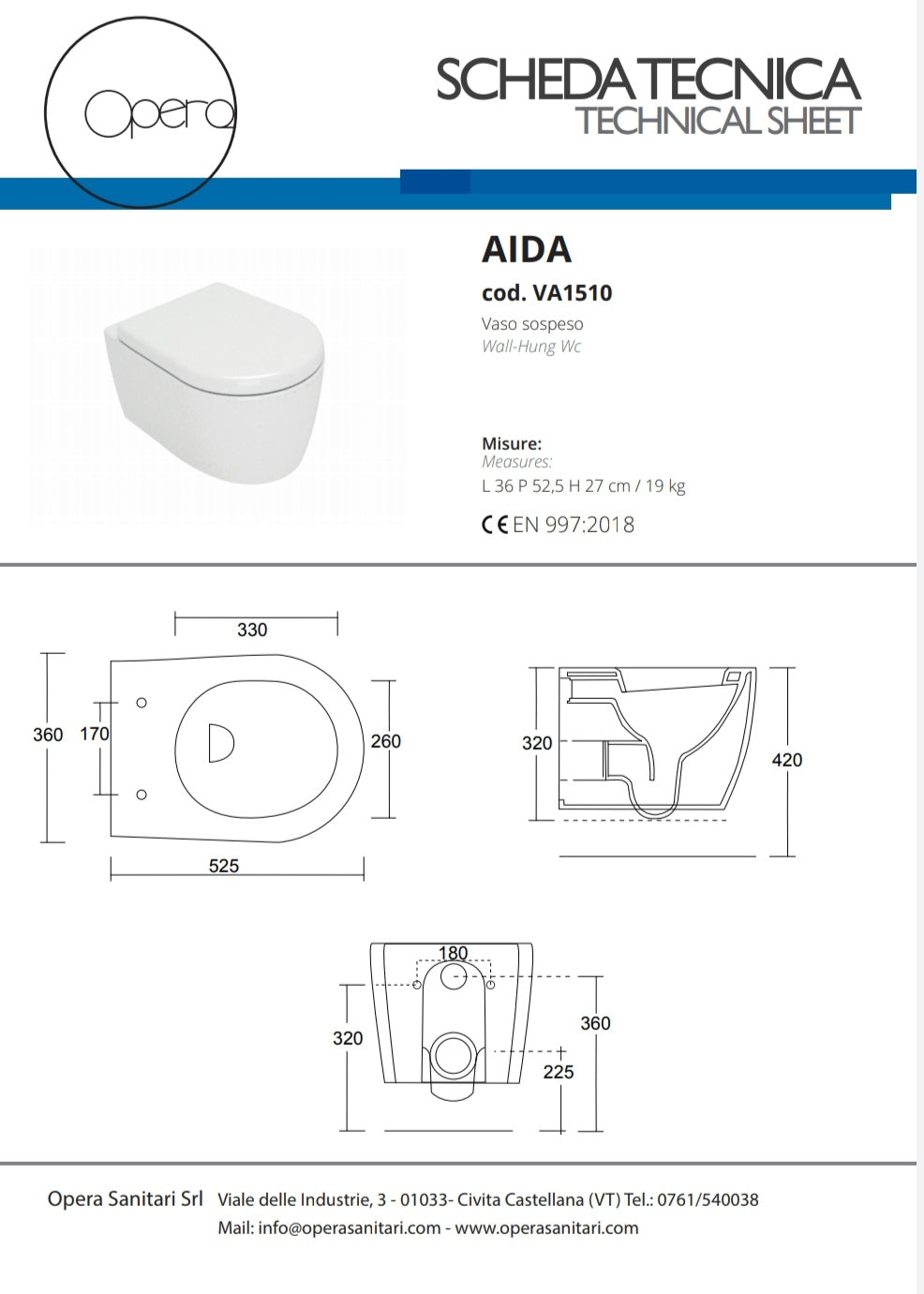 Aida Vaso Sospeso B.co Opera