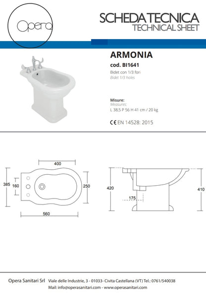 Armonia Bidet B.co Opera