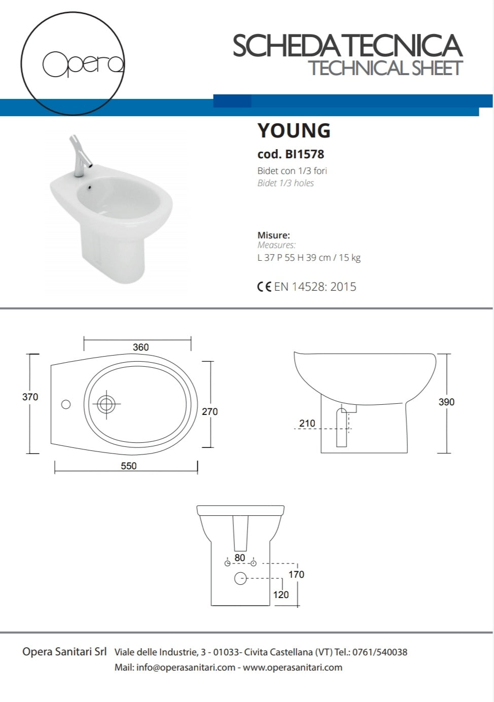 Jeune Bidet B.co Opéra