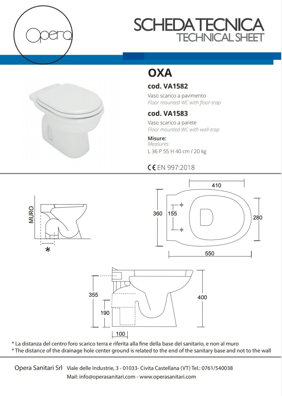 Oxa Vaso S B.co Opera