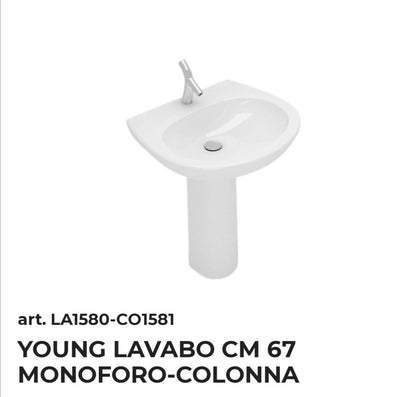 Lavabo Jeune Cm.67 B.co Opera