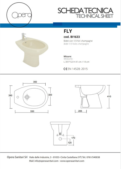 Bidet Fly Champagne Opéra