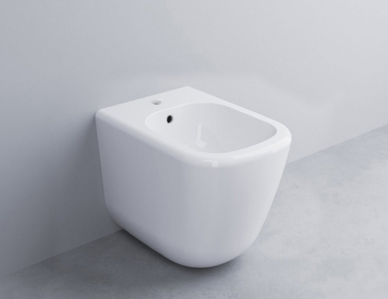 Era Bidet Terra Filo Muro Bianco Ceramica Cielo