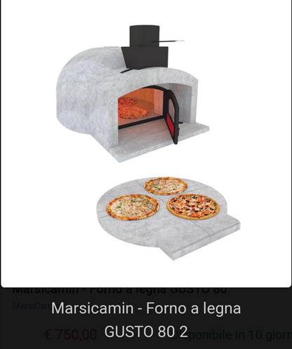 Forno Gusto 80 a Legna Marsicamin