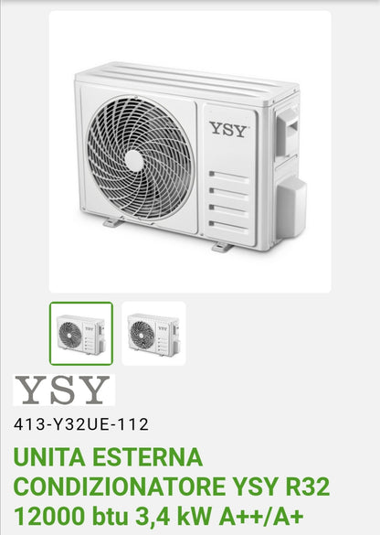 Climatizzatore YSY 12000 Btu R32 A++