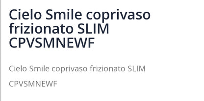 Smile Coprivaso Frizionato B/Co Cielo