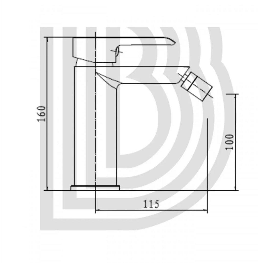 Joy White Bidet Mixer