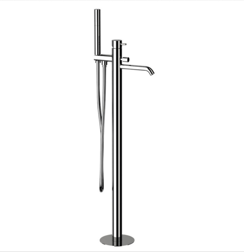 Tokyo Misc. Floor Bathtub Chrome Daniel