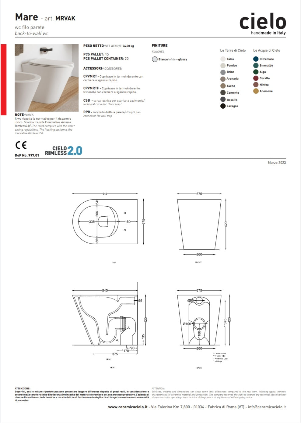 Vase de mer sans monture 2.0 Ciel