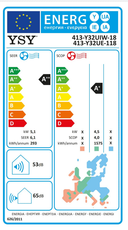 YSY 18000 Btu R32 A++ air conditioner