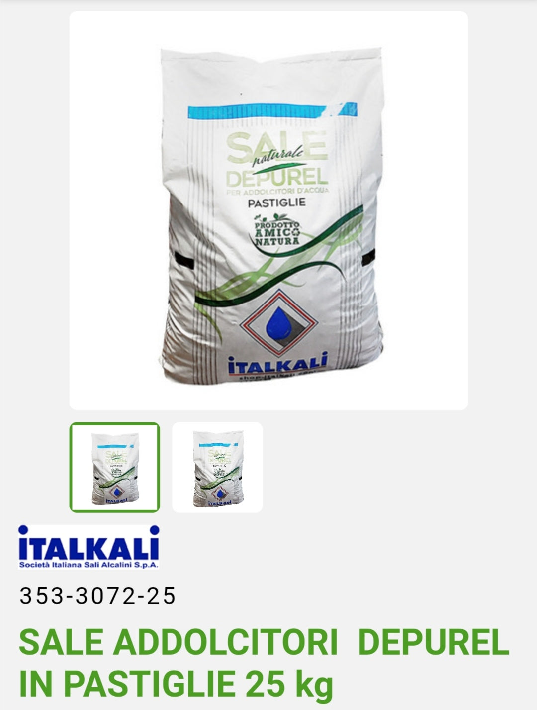 Salt softeners 25 kg