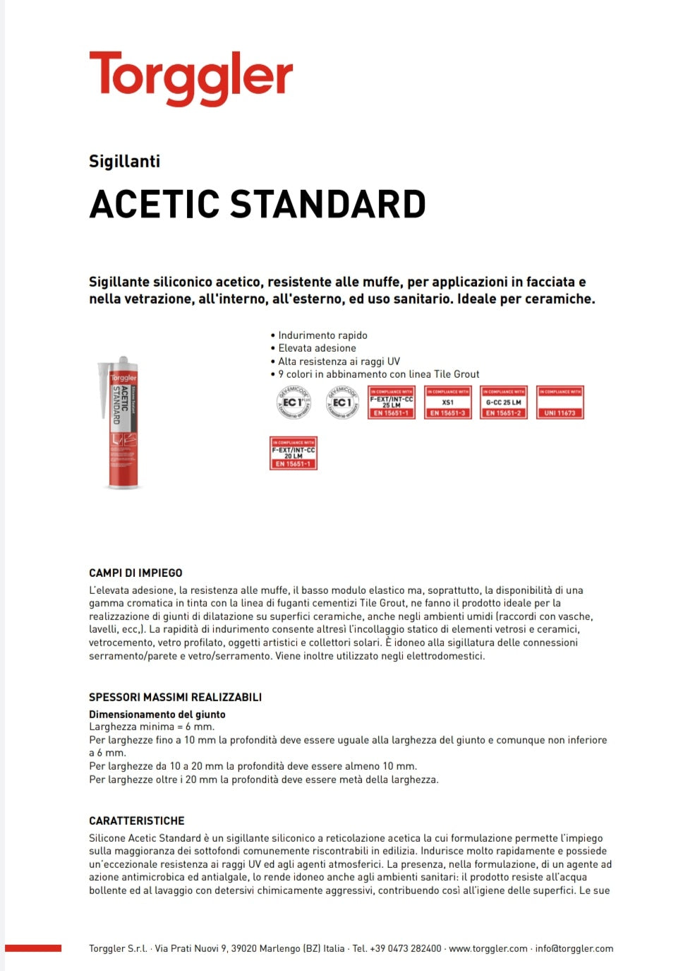 Silicone Trasparente 280 Ml Torggler