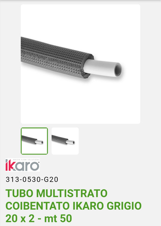 Ikaro insulated 20x2 multilayer pipe