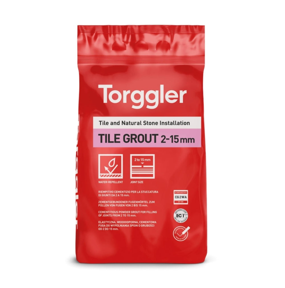 Joint pour carrelage 2-15 mm Gris Perle 5 kg Torggler