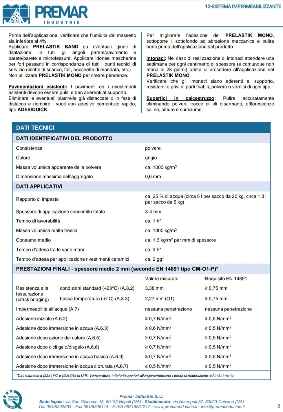 Prelastik Mono 5 kg Premar