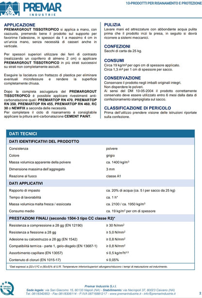 Premargrout Thixotropic 25 kg Premar