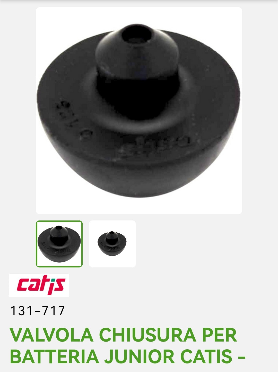 Valve 1/2" pour fûts Junior Catis