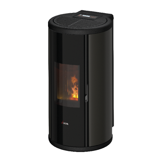 Sound 5 Ps Metallo Antracite Stufa a Pellet 5,5 Kw Ad Aria CADEL